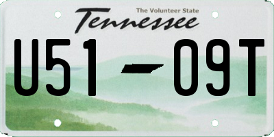 TN license plate U5109T