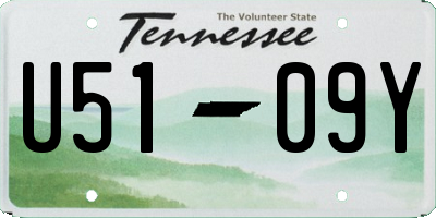 TN license plate U5109Y