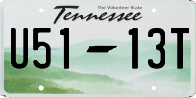 TN license plate U5113T