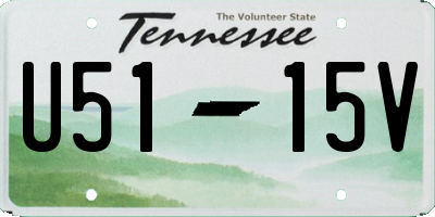 TN license plate U5115V