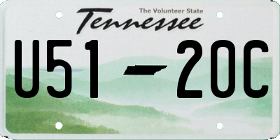 TN license plate U5120C