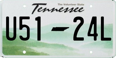 TN license plate U5124L