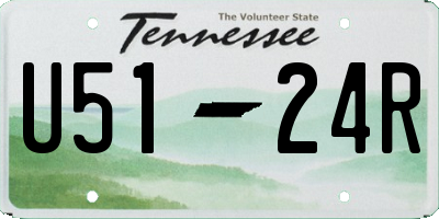 TN license plate U5124R