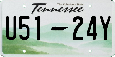 TN license plate U5124Y