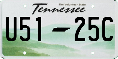 TN license plate U5125C