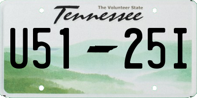 TN license plate U5125I