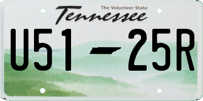 TN license plate U5125R
