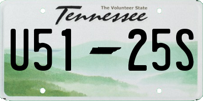 TN license plate U5125S