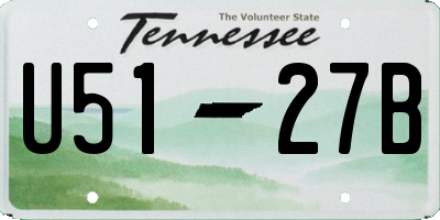 TN license plate U5127B