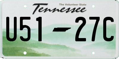 TN license plate U5127C