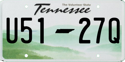 TN license plate U5127Q