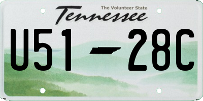 TN license plate U5128C