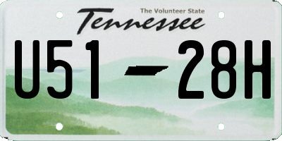 TN license plate U5128H