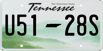 TN license plate U5128S