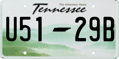TN license plate U5129B