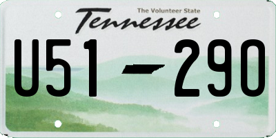 TN license plate U5129O