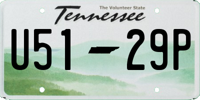 TN license plate U5129P