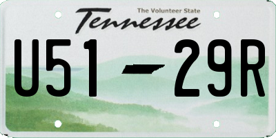TN license plate U5129R