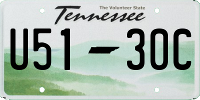 TN license plate U5130C