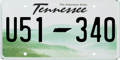 TN license plate U5134O