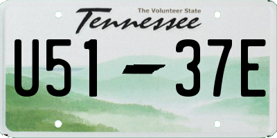 TN license plate U5137E