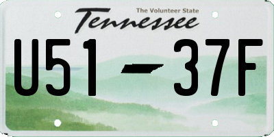 TN license plate U5137F