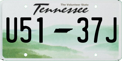 TN license plate U5137J