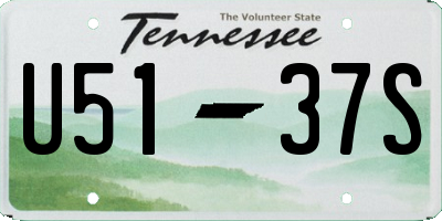 TN license plate U5137S