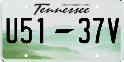 TN license plate U5137V