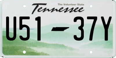 TN license plate U5137Y