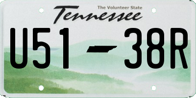 TN license plate U5138R