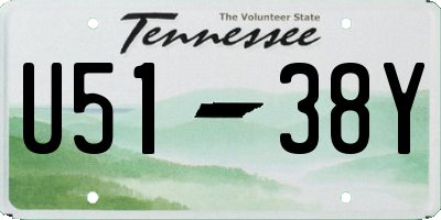 TN license plate U5138Y