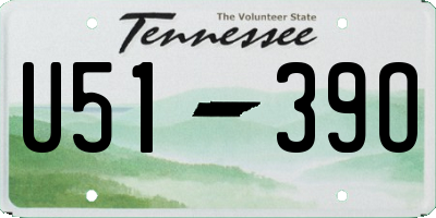 TN license plate U5139O