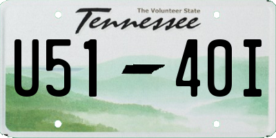 TN license plate U5140I