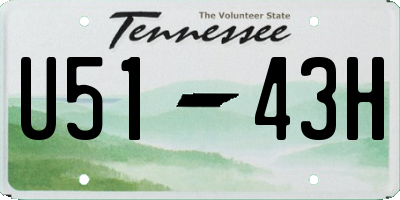 TN license plate U5143H