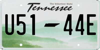 TN license plate U5144E
