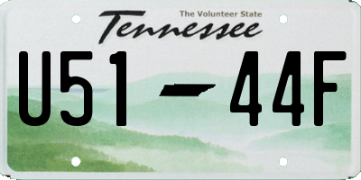 TN license plate U5144F