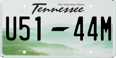 TN license plate U5144M
