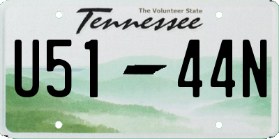 TN license plate U5144N