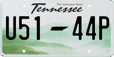 TN license plate U5144P