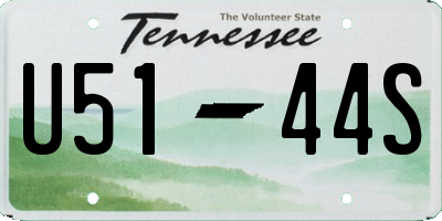 TN license plate U5144S