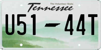 TN license plate U5144T