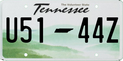 TN license plate U5144Z