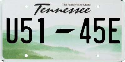 TN license plate U5145E