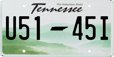 TN license plate U5145I