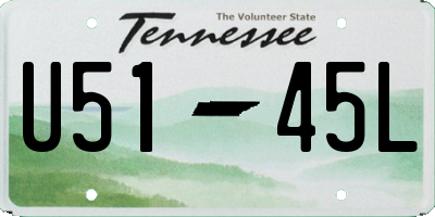 TN license plate U5145L
