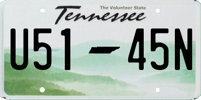 TN license plate U5145N