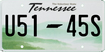 TN license plate U5145S