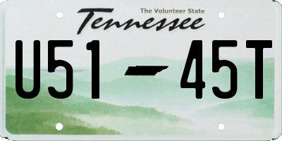 TN license plate U5145T