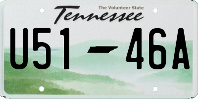 TN license plate U5146A